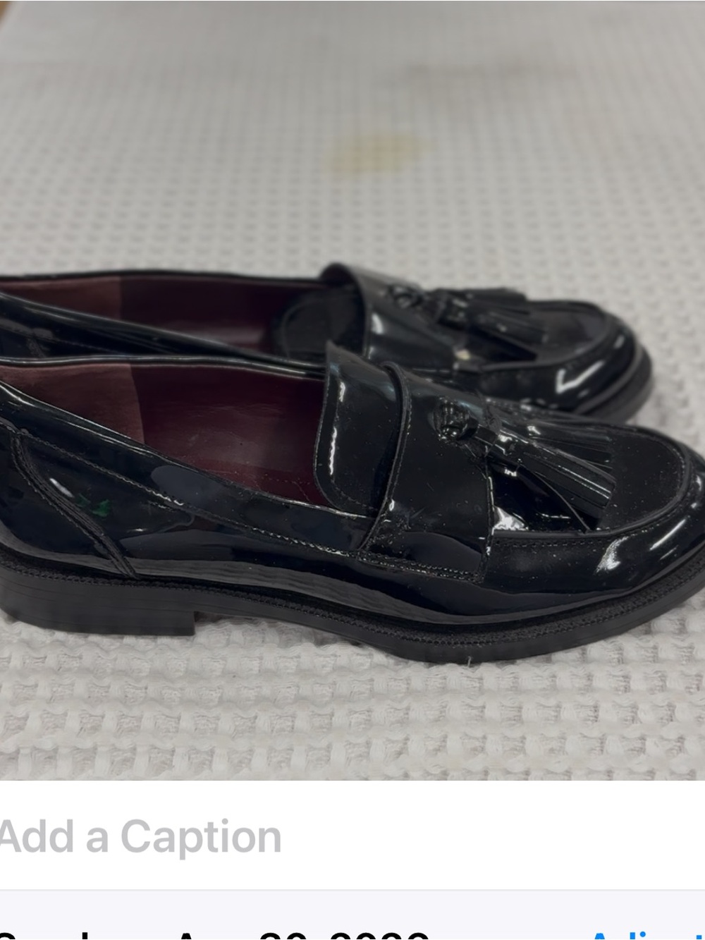 Franco Sarto Black Patent Tassel Loafers for Women Size 9 MSRP $109.00 - Picture 5 of 9